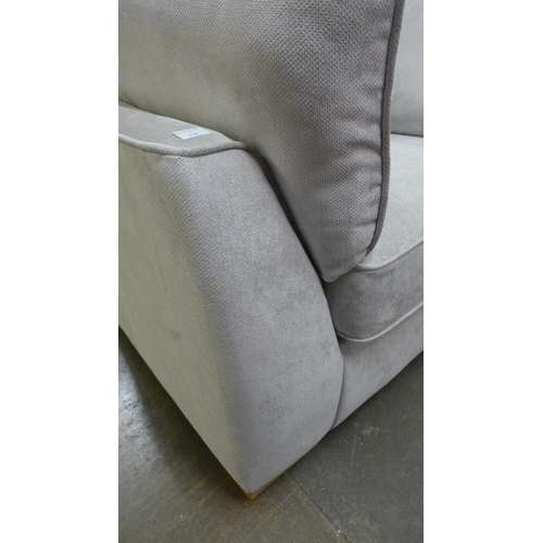 1488 - A Barker and Stonehouse aluminium velvet upholstered armchair RRP £1129