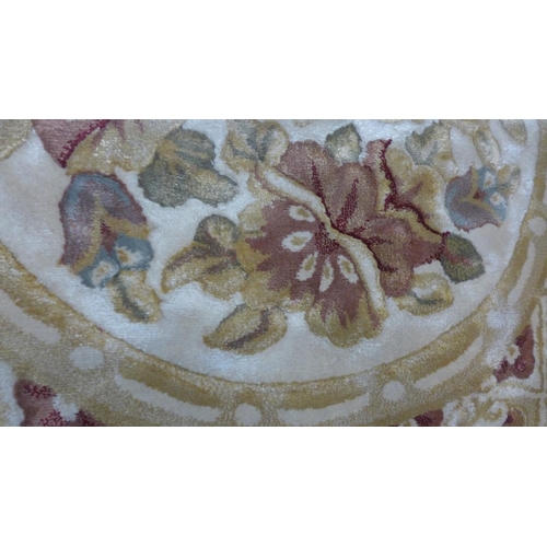 1525 - A gold ground full pile, floral Chinese carpet (330cm x 240cm)