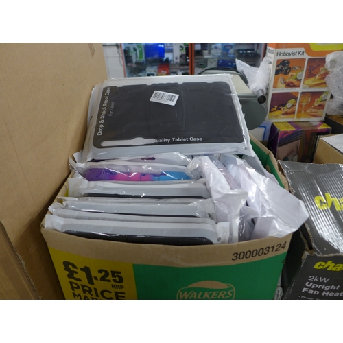 2388 - 2 Boxes (approx. 70) of cases for Samsung tablets