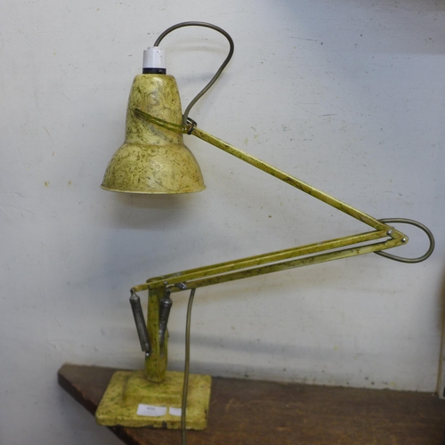 408 - A Herbert Terry & Sons Ltd. mottled effect metal anglepoise desk lamp