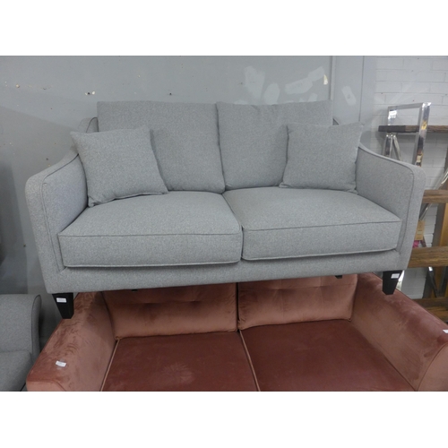 1379 - A mid grey upholstered 2.5 seater sofa