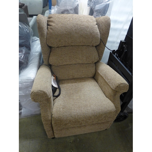 1572 - A mink Rise & Recline electric armchair