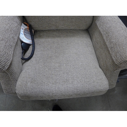 1572 - A mink Rise & Recline electric armchair