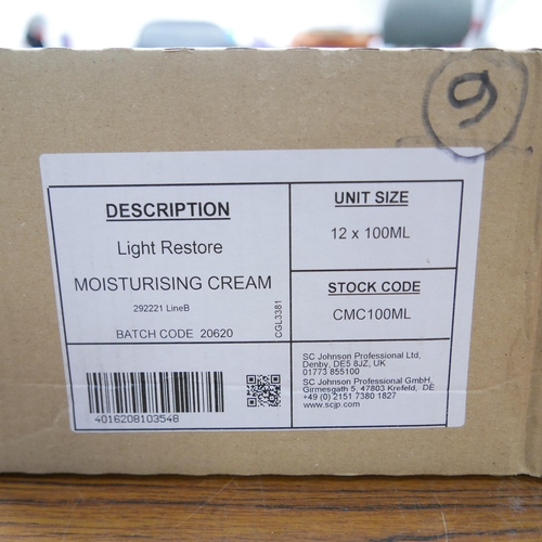 2352 - 2 Boxes of 12 x 100ml light restore moisturising cream