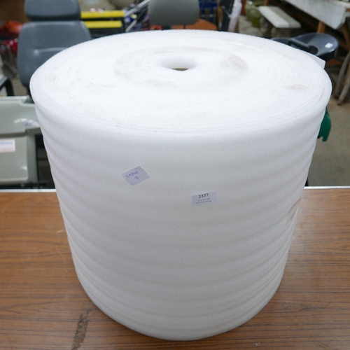 2377 - A roll of packing foam