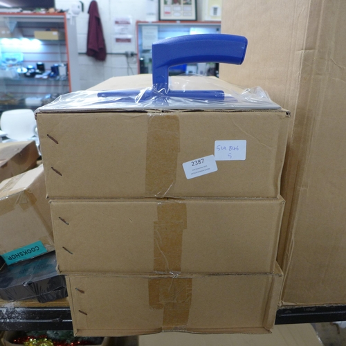 2387 - 3 Boxes of plastic trowels (12 in each box)