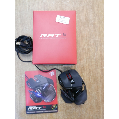 2123 - A MadCatz RAT-8 gaming mouse