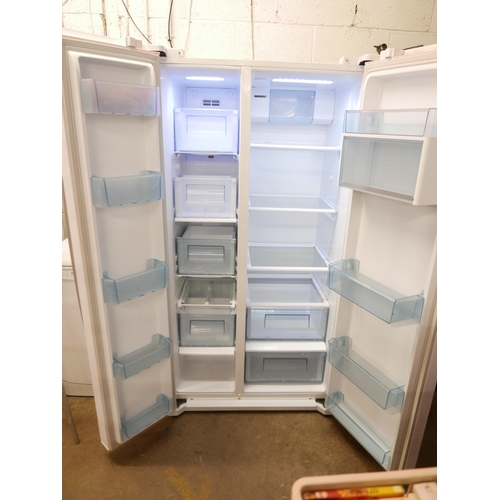 2179 - A John Lewis American style fridge freezer