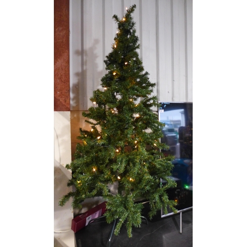 3026 - 6ft Artificial Christmas tree with lights ( No Box)