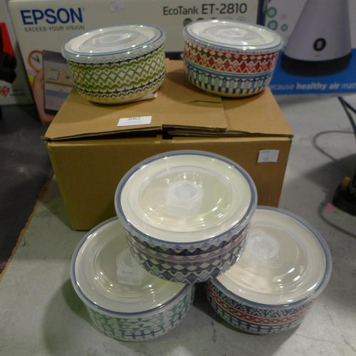 3062 - Microwavable Bowls With Lids     (308-98) * This lot is subject to VAT