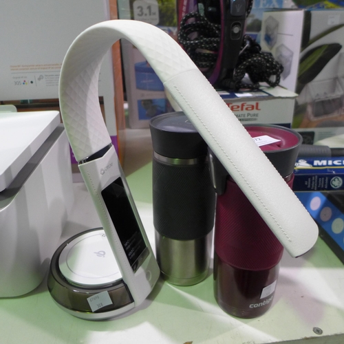 3072 - Two Contigo Autoseal Hot/Cold Pinnacle Mugs And Ottlite Flex Desk Lamp (308-197) * This lot is subje... 