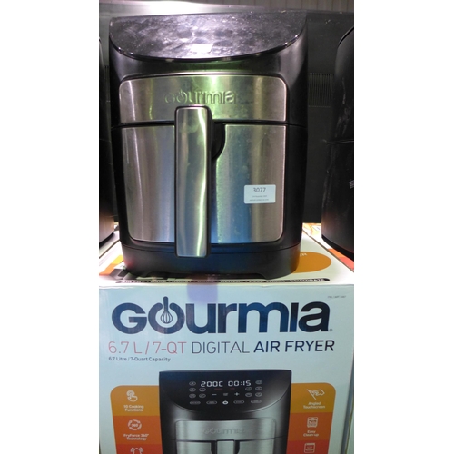 3077 - Gourmia Air Fryer 7Qt     (308-178) * This lot is subject to VAT