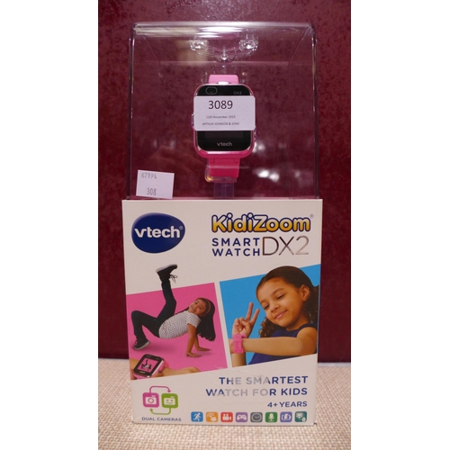 3089 - Vtech Dx2 Pink Smart Watch  (308-70) * This lot is subject to VAT