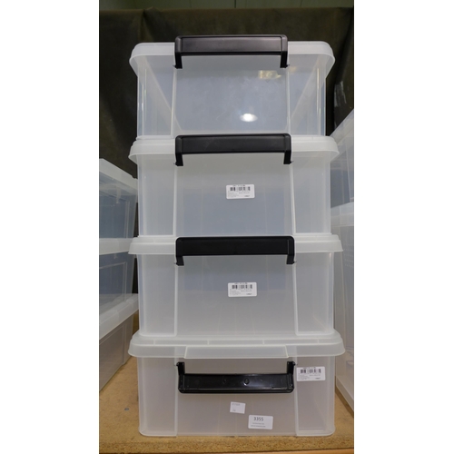 3355 - Set of four storage boxes wtih lids