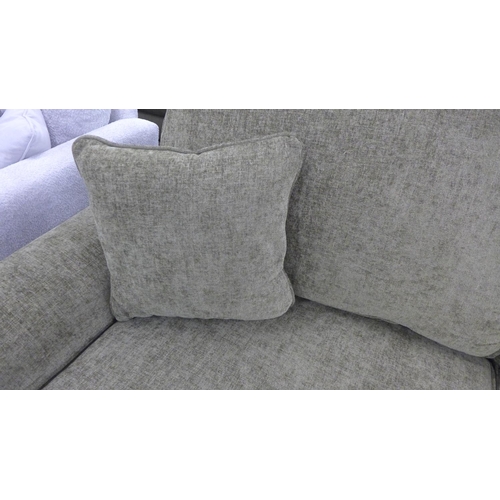 1365 - A Morello moss green textured weave upholstered three seater sofa, RRP £1,099