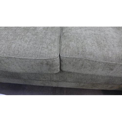 1365 - A Morello moss green textured weave upholstered three seater sofa, RRP £1,099