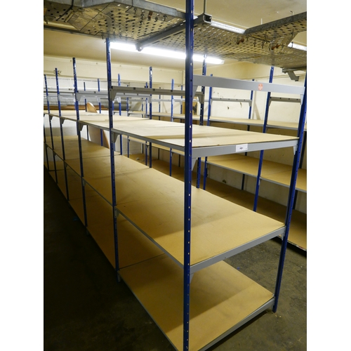 1 - Forty-nine bays of three tier industrial commercial shelving suitable for light to medium weight ite... 