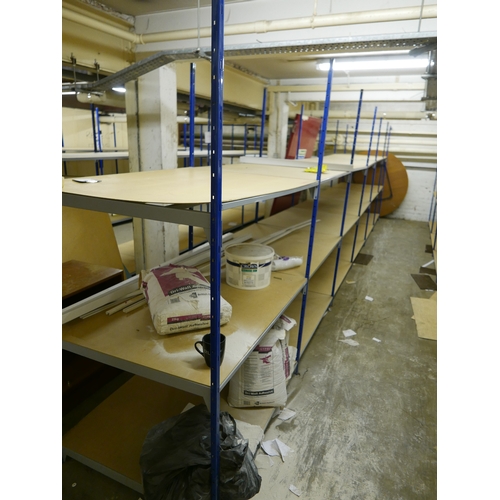 2 - Forty-three bays of three tier industrial/commercial shelving suitable for light to medium weight it... 