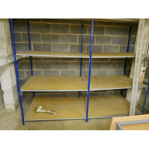 2 - Forty-three bays of three tier industrial/commercial shelving suitable for light to medium weight it... 