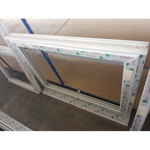 4 - Twelve UPVC window frames, various sizes, two with glass panels

Lot is offered for sale in situ at ... 