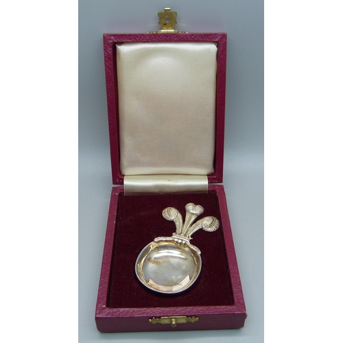 1009 - A silver plated caddy spoon to commemorate The Marriage of The Prince of Wales To Lady Diana Spencer... 