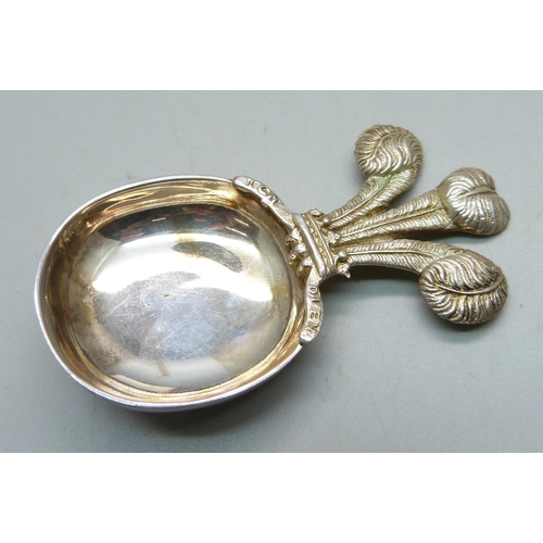 1009 - A silver plated caddy spoon to commemorate The Marriage of The Prince of Wales To Lady Diana Spencer... 