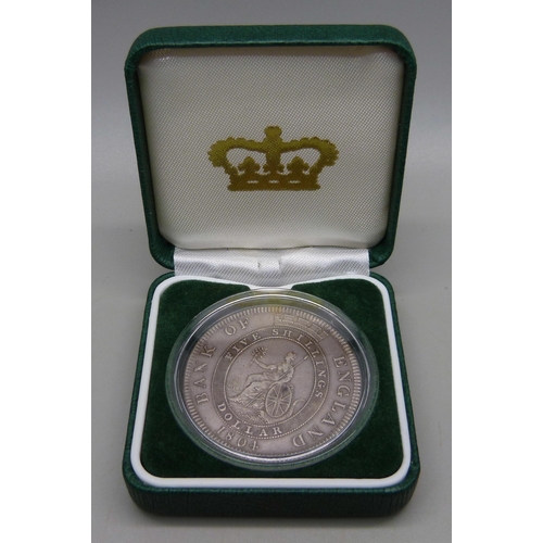 1010 - A George III 1804 Bank of England five shillings dollar