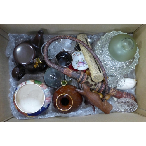 1119 - A collection of glass, china, treen, etc. **PLEASE NOTE THIS LOT IS NOT ELIGIBLE FOR POSTING AND PAC... 