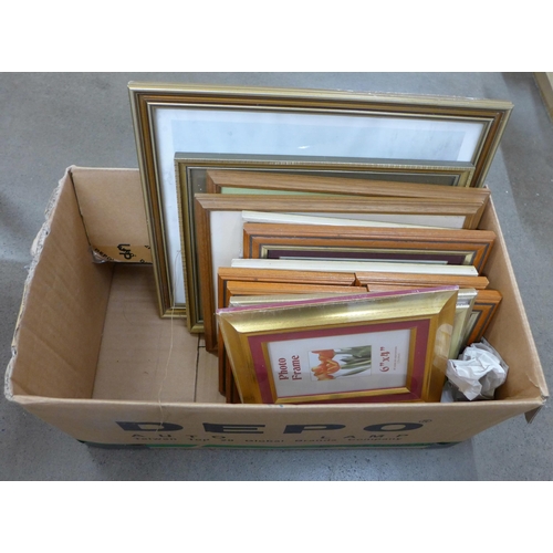 1120 - A collection of eleven prints, framed and three frames **PLEASE NOTE THIS LOT IS NOT ELIGIBLE FOR PO... 