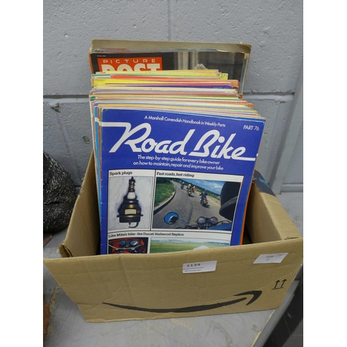 1134 - A collection of Road Bike magazines and Picture Post 1954 Royalty magazines **PLEASE NOTE THIS LOT I... 