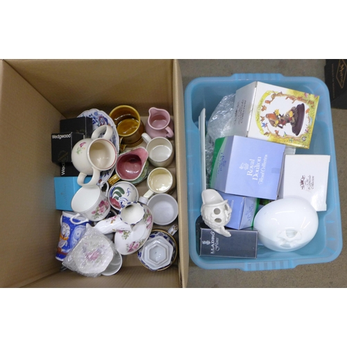 1150 - Two boxes of china **PLEASE NOTE THIS LOT IS NOT ELIGIBLE FOR POSTING AND PACKING**