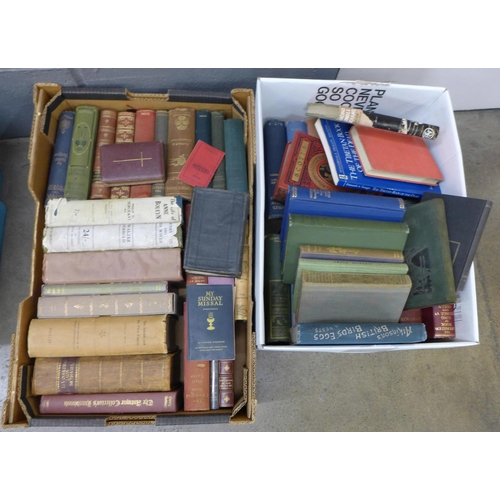 1151 - Two boxes of late 19th/early 20th Century books, some with decorative bindings **PLEASE NOTE THIS LO... 