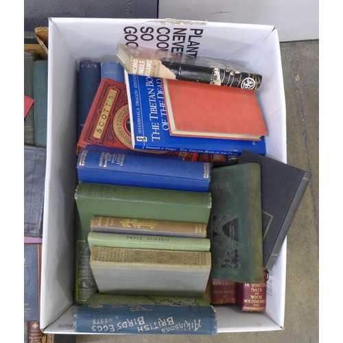 1151 - Two boxes of late 19th/early 20th Century books, some with decorative bindings **PLEASE NOTE THIS LO... 