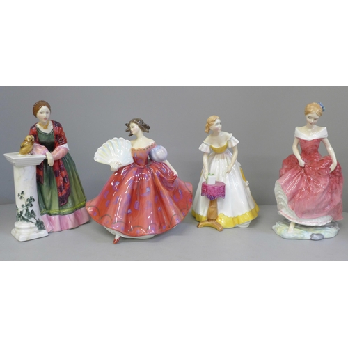 606 - Four Royal Doulton ladies including limited edition Florence Nightingale