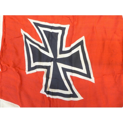 614 - A German Kriegsmarine WWII period flag, 87cm x 132cm