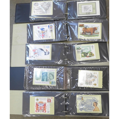 670 - Five albums of Post Office PHQ cards