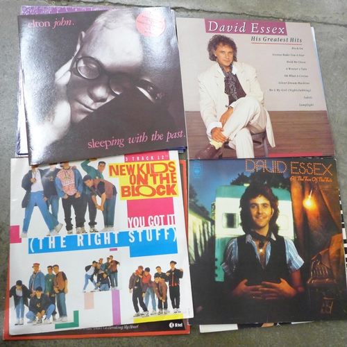 705 - A box of LP records, some sealed including Cliff Richard, Elton John, Perry Como, etc. (30)