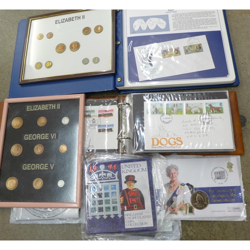 708 - An album of Post Office first day covers, an album of Queen Elizabeth II Silver Jubilee first day co... 