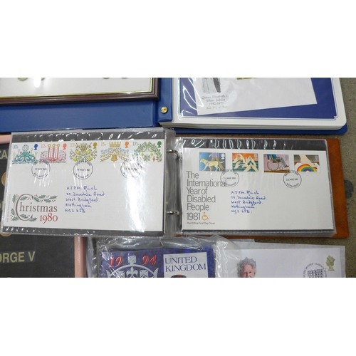 708 - An album of Post Office first day covers, an album of Queen Elizabeth II Silver Jubilee first day co... 