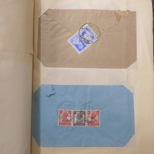 710 - Postal History; an accumulation in three albums and loose in a large box, hundreds of covers from 19... 