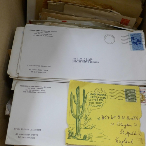 710 - Postal History; an accumulation in three albums and loose in a large box, hundreds of covers from 19... 