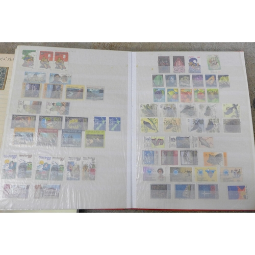 711 - Stamps; a box of stamps, covers, etc., loose and in albums