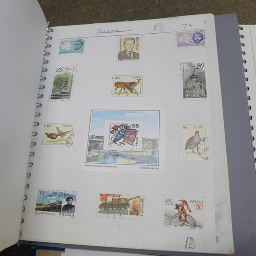 752 - Five albums of British and worldwide stamps