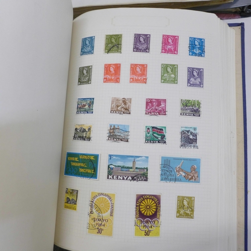 752 - Five albums of British and worldwide stamps