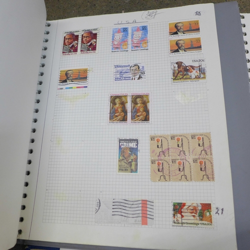 752 - Five albums of British and worldwide stamps