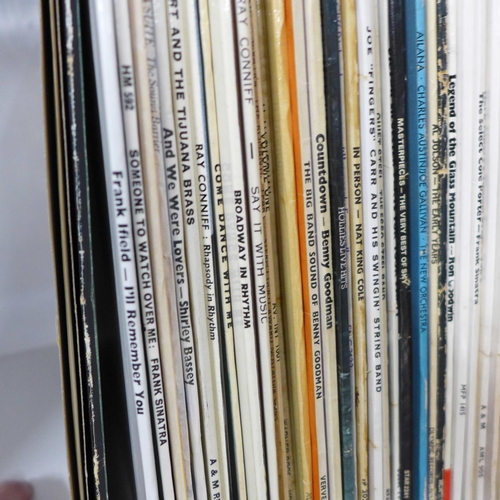 761 - A collection of LP records including Elvis Presley, Frank Sinatra and Johnny Cash