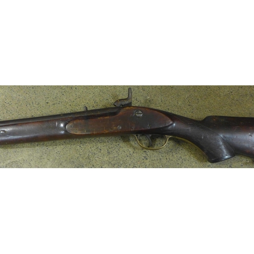 820 - An 1850s Enfield long barrelled musket