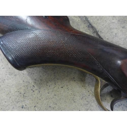 820 - An 1850s Enfield long barrelled musket