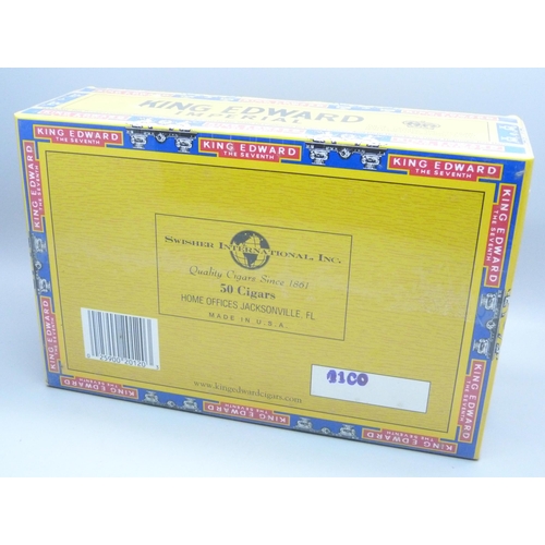 828 - A sealed pack of 50 King Edward cigars