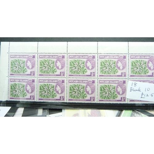 830 - Stamps; a box of stamps on stock cards and in packets